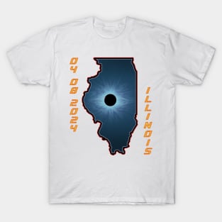 Illinois 2024 Total Solar Eclipse T-Shirt